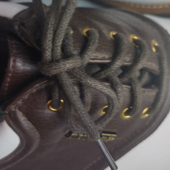 Dunlop Dry Classic Saddle Mens Leather Golf Shoes Size 9 M4750C White and Brown - Picture 7 of 16